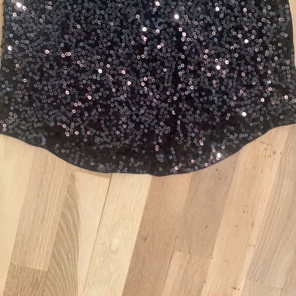 𝅺express Dreamweight Cotton Sequin Racerback Tank Top Black Women’s XS - Picture 5 of 7